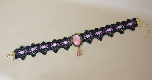 Lace Crystal Necklace Pendant